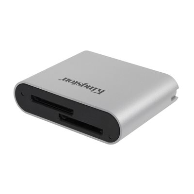 Kingston Workflow SD Reader -muistikortinlukija, USB 3.2 Gen1, harmaa/musta