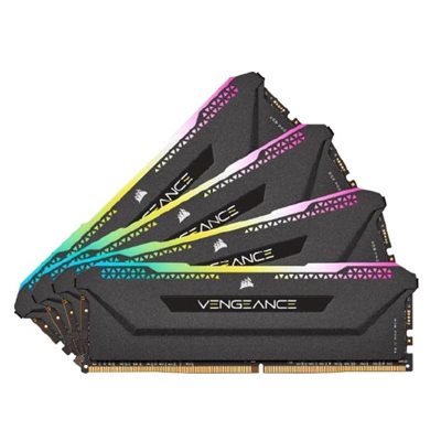 Corsair 32GB (4 x 8GB) Vengeance RGB PRO SL, DDR4 3600MHz, CL18, 1.35V, musta
