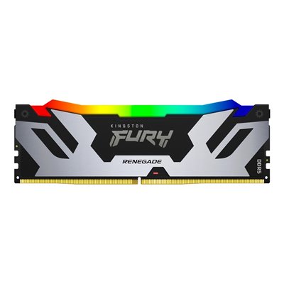 Kingston 16GB (1 x 16GB) FURY Renegade RGB, DDR5 6000MHz, CL32, 1.35V, musta/hopea