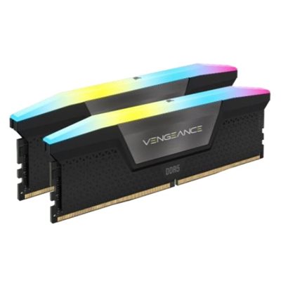 Corsair 32GB (2 x 16GB) Vengeance RGB, DDR5 6400MHz, CL32, 1.40V, musta/harmaa