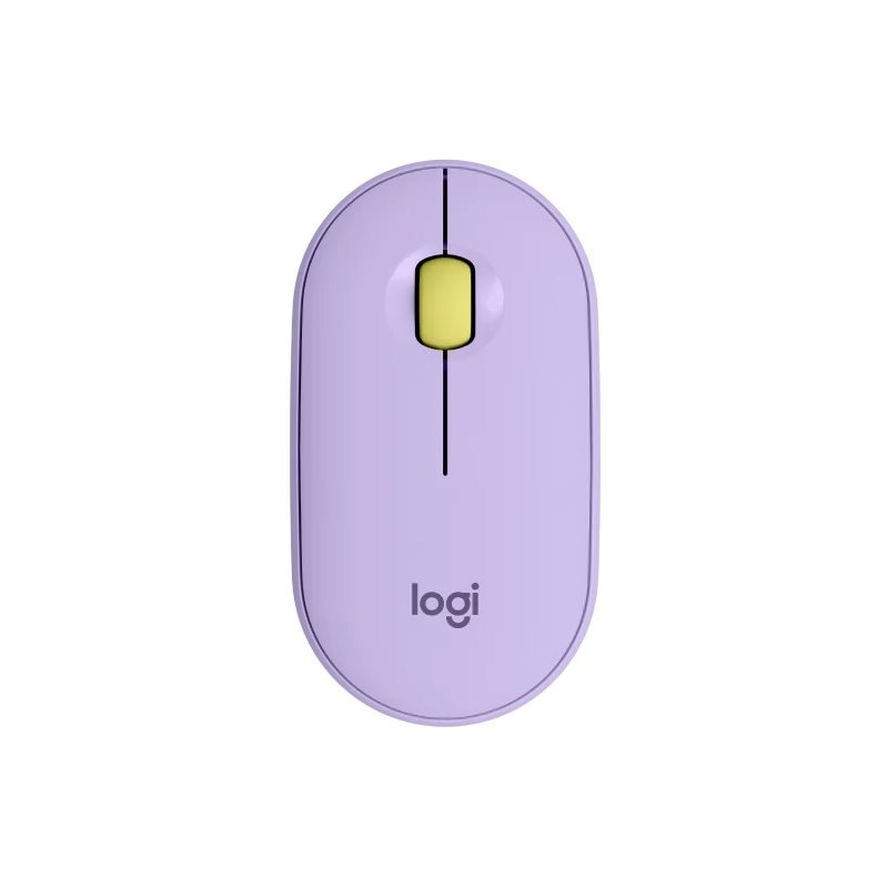 Logitech Pebble M350, langaton hiiri, 1000 DPI, Lavender Lemonade