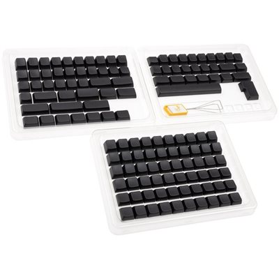 Ducky Blank Black PBT Set - MDA profiili - 133 näppäinhatun sarja (US layout)