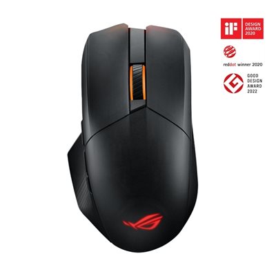 Asus ROG Chakram X Origin, langaton pelihiiri, 36 000 DPI, musta/hopea