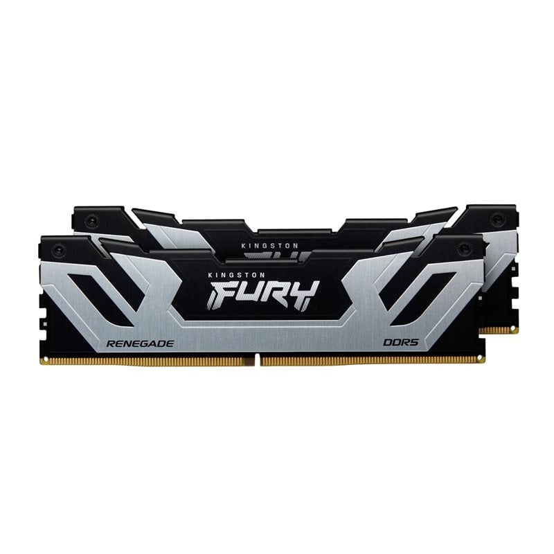 Kingston 48GB (2 x 24GB) FURY Renegade Silver, DDR5 8400MHz, CUDIMM, CL40, 1.45V, musta/hopea