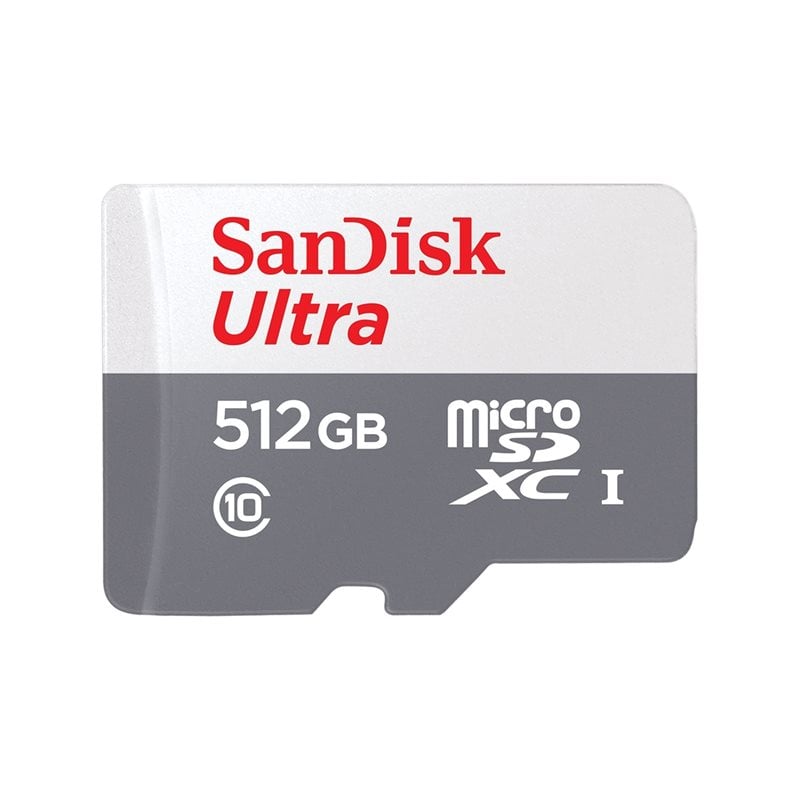 Sandisk 512GB Ultra, microSDXC -muistikortti, UHS-1 C10, 100 MB/s