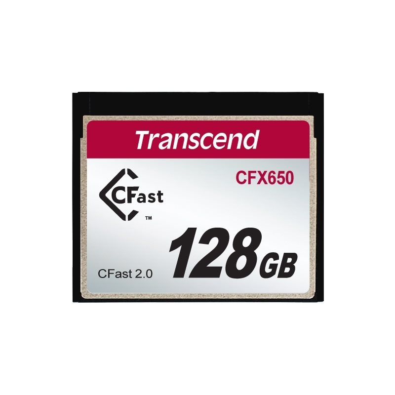 Transcend 128GB MLC CFX650, CFast 2.0 -muistikortti, 510/370 MB/s