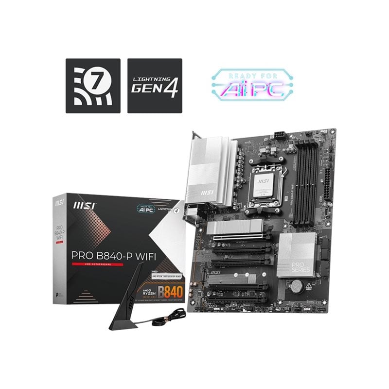 MSI PRO B840-P WIFI, ATX-emolevy