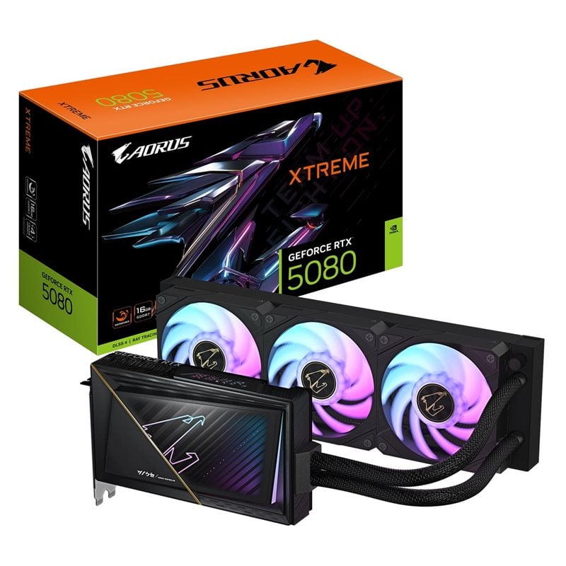 Gigabyte GeForce RTX 5080 AORUS XTREME WATERFORCE -näytönohjain, 16GB GDDR7