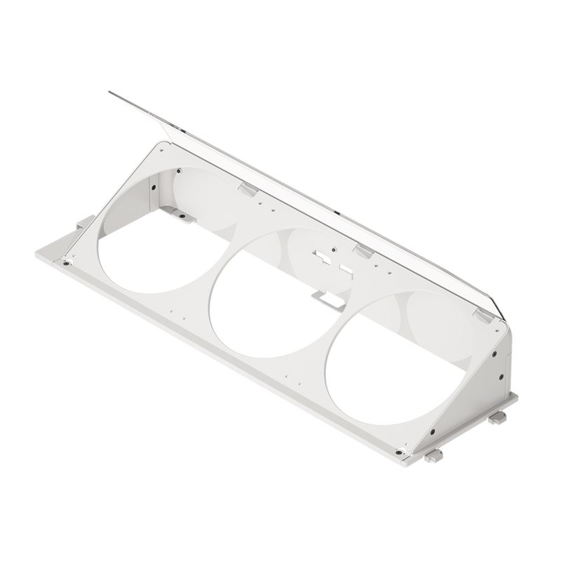 HAVN Viisto tuuletinkiinnike HS 420-koteloon, HS 420 Angled Bottom Fan Bracket, valkoinen
