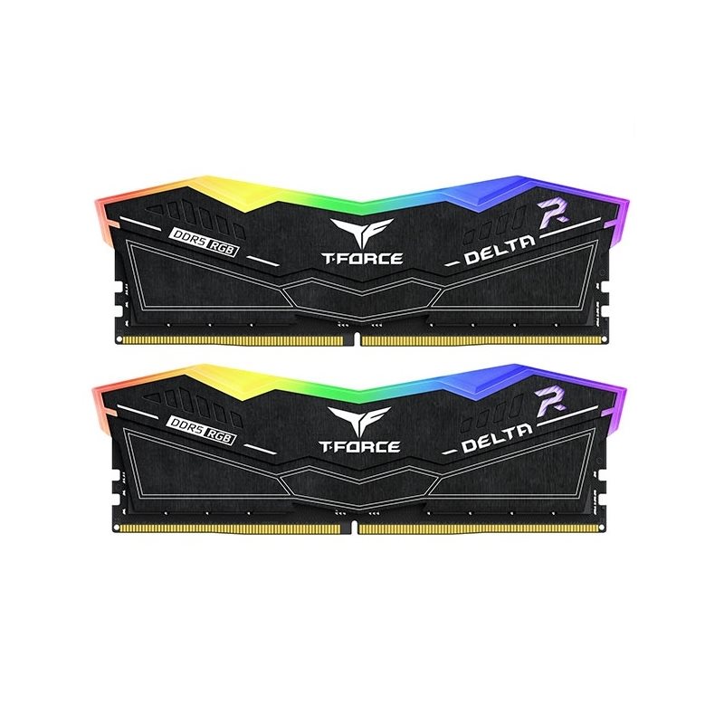 Team Group (Outlet) 32GB (2 x 16GB) T-FORCE DELTA RGB, DDR5 6000MHz, CL30, 1.35V, musta