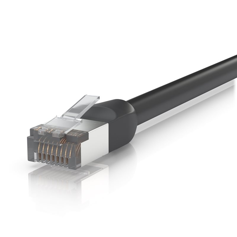 Ubiquiti S/FTP Cat5e UniFi suojattu laitekaapeli ulkokäyttöön, 8m, musta