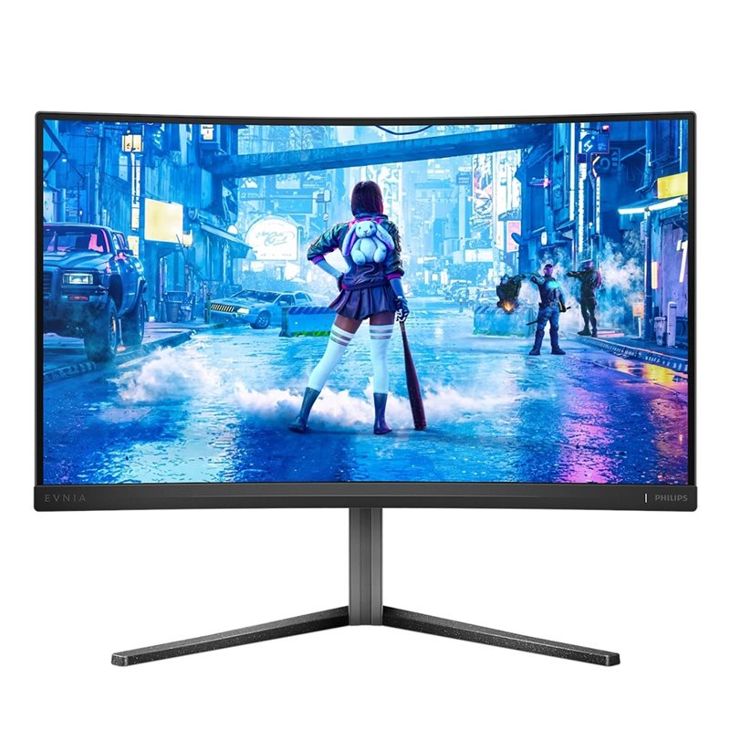 Philips 27" Evnia 5000 27M2C5200W, kaareva 280Hz Full HD -pelimonitori, musta/harmaa