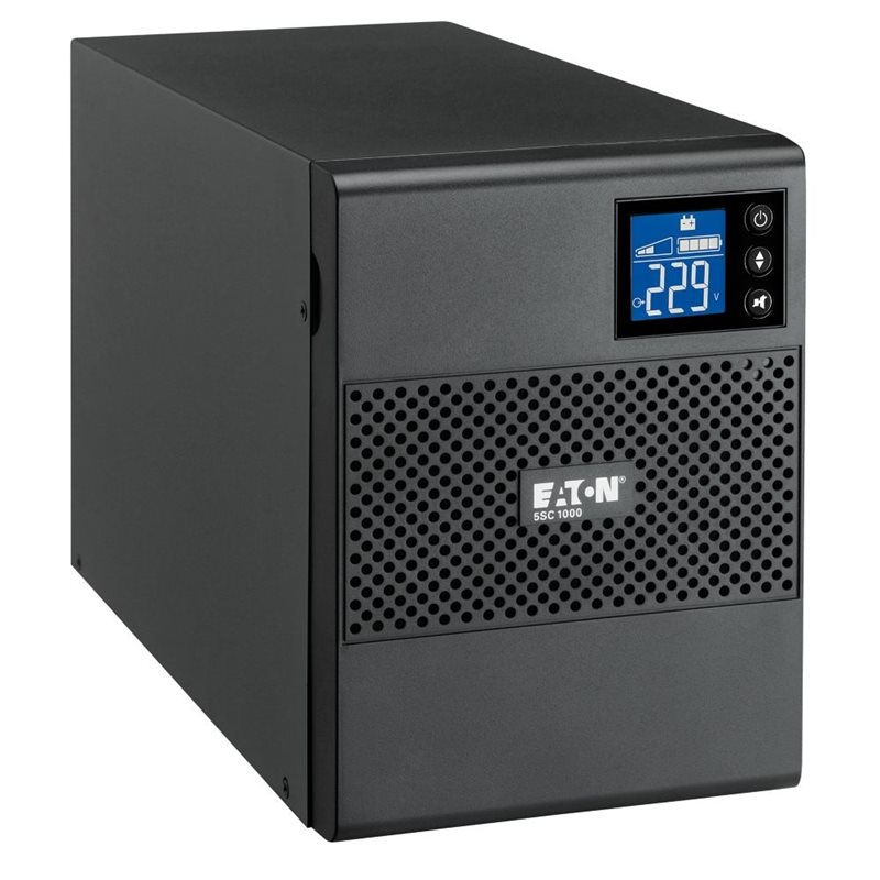 Eaton 750VA/525W 5SC, linjainteraktiivinen UPS-laite, torni, 6x C13, musta