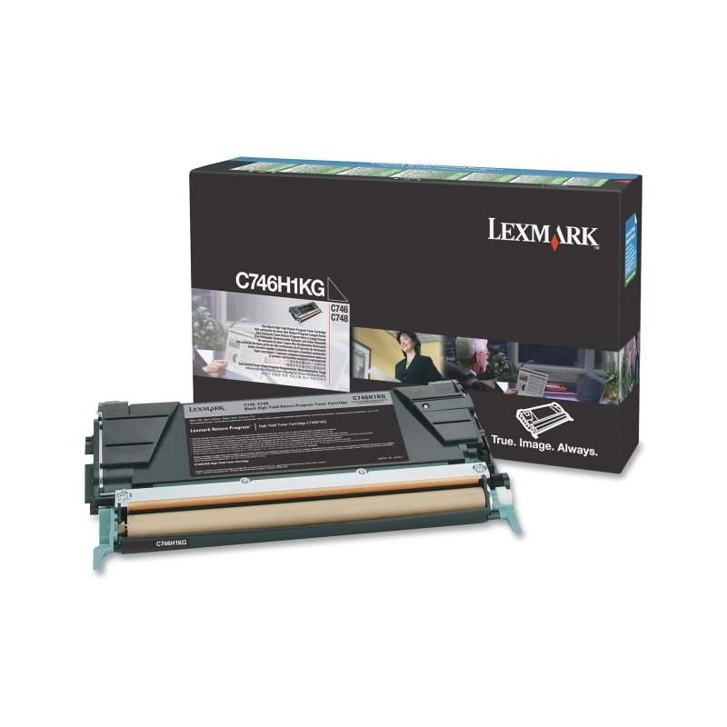 Lexmark C746/C748, Laserväri, Musta