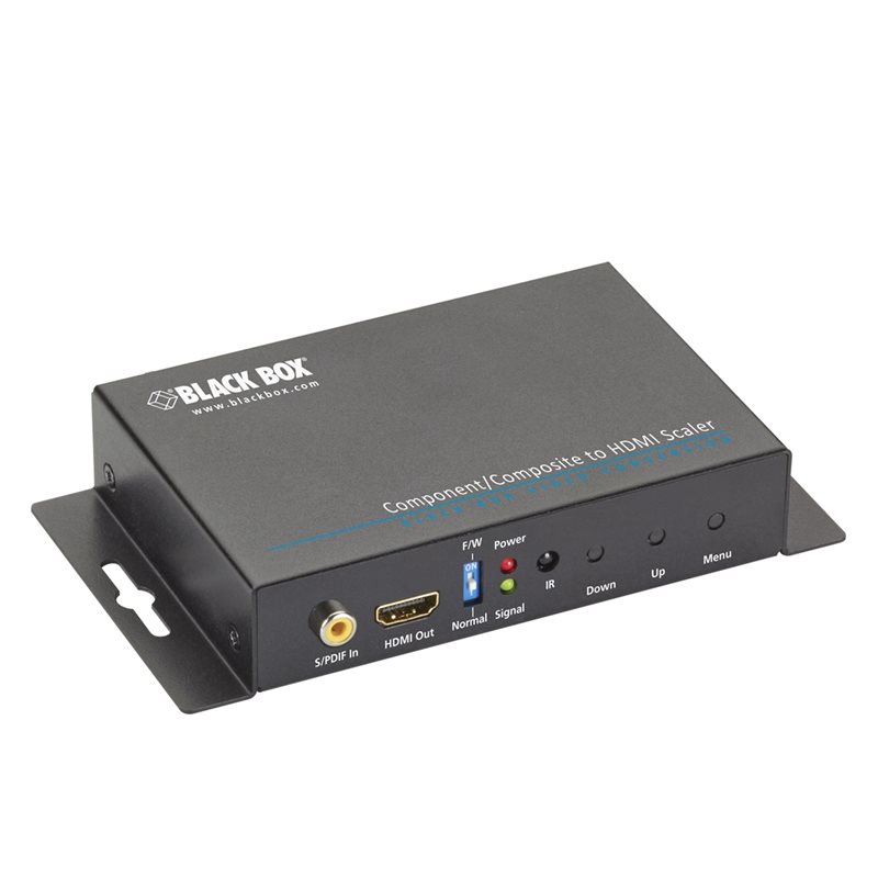 Black Box Komponentti / komposiitti - HDMI-skaalain ja muunnin audiolla