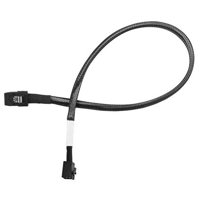 SilverStone Mini SAS -kaapeli, SFF-8643 -> SFF-8087, paksu, suojattu, 60cm, musta