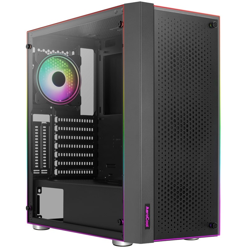 Aerocool Skribble v1, ikkunallinen miditornikotelo, musta