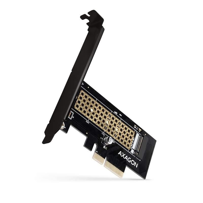 AXAGON NVMe M.2 -adapteri, PCIe 4.0 x4, M/B&M-key
