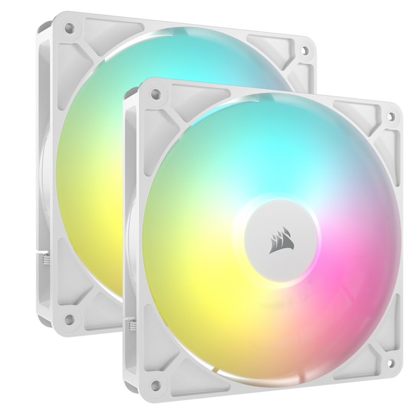 Corsair RS140 ARGB - Dual Pack, 140mm PWM-laitetuuletinsarja, valkoinen