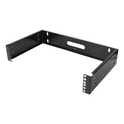 Deltaco 19" seinäteline, 2U, max 25kg, terästä, musta