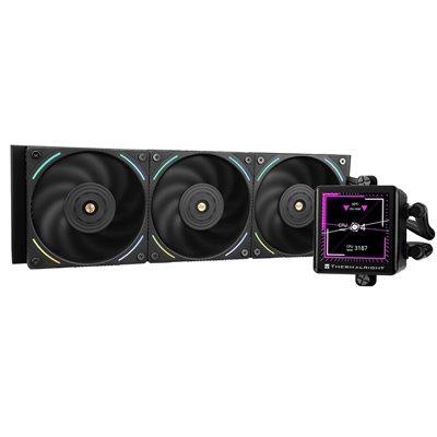 Thermalright Frozen Vision 360 BLACK, 360mm AIO-nestejäähdytysratkaisu prosessorille, musta
