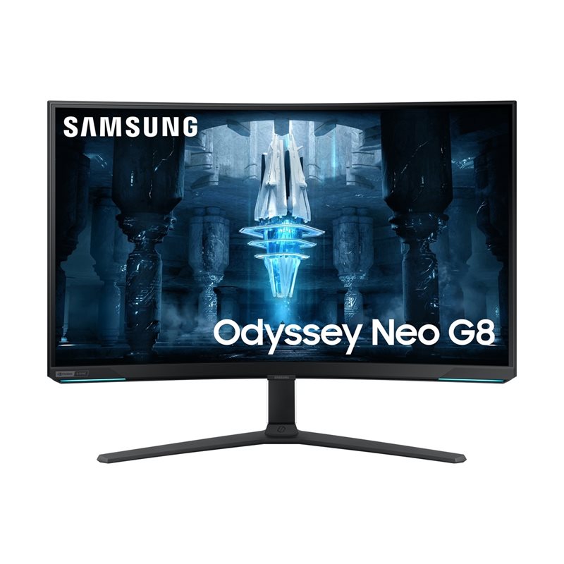 Samsung 32" Odyssey Neo G8 S32BG85, 240Hz kaareva UHD-pelimonitori, musta/valkoinen