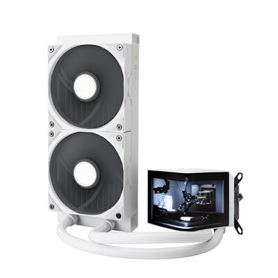 TRYX PANORAMA 240 White, 240mm AIO-nestejäähdytysjärjestelmä prosessorille, valkoinen