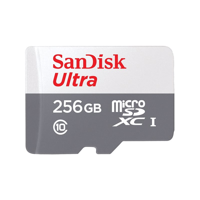 Sandisk 256GB Ultra, microSDXC -muistikortti, UHS-1 C10, 100 MB/s