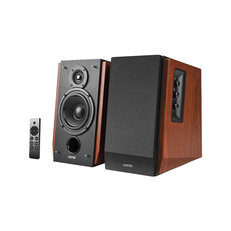 Edifier R1700BTs -hyllykaiuttimet, Bluetooth 5.0, puu