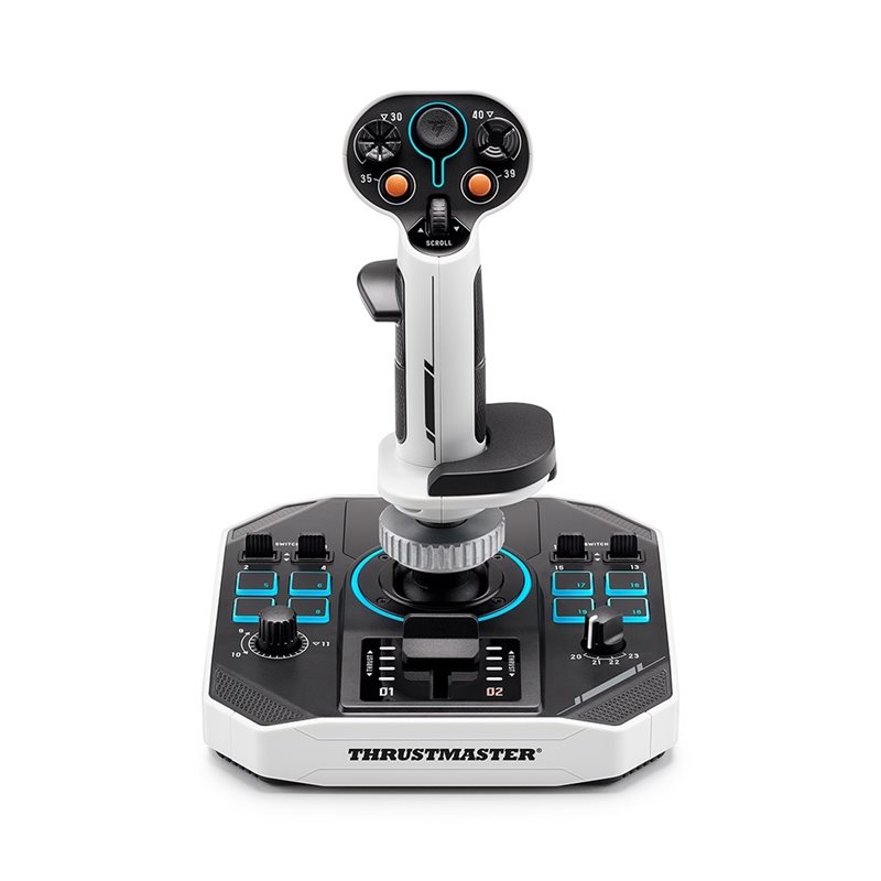 ThrustMaster SOL-R 1 lento-ohjain PC:lle, musta/valkoinen