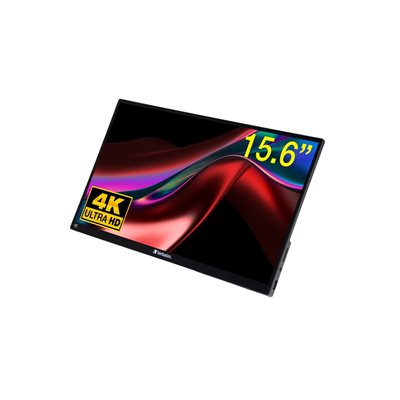 Verbatim 15.6" PMT-15-4K, 4K -mobiili/kosketusnäyttö, musta