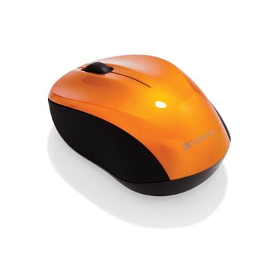 Verbatim GO Nano, langaton hiiri, 2.4GHz, USB-A, oranssi