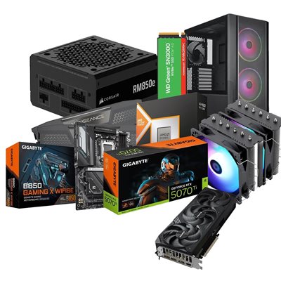 Jimm's DIY Gigabyte RTX 5070 Ti -tuotepaketti