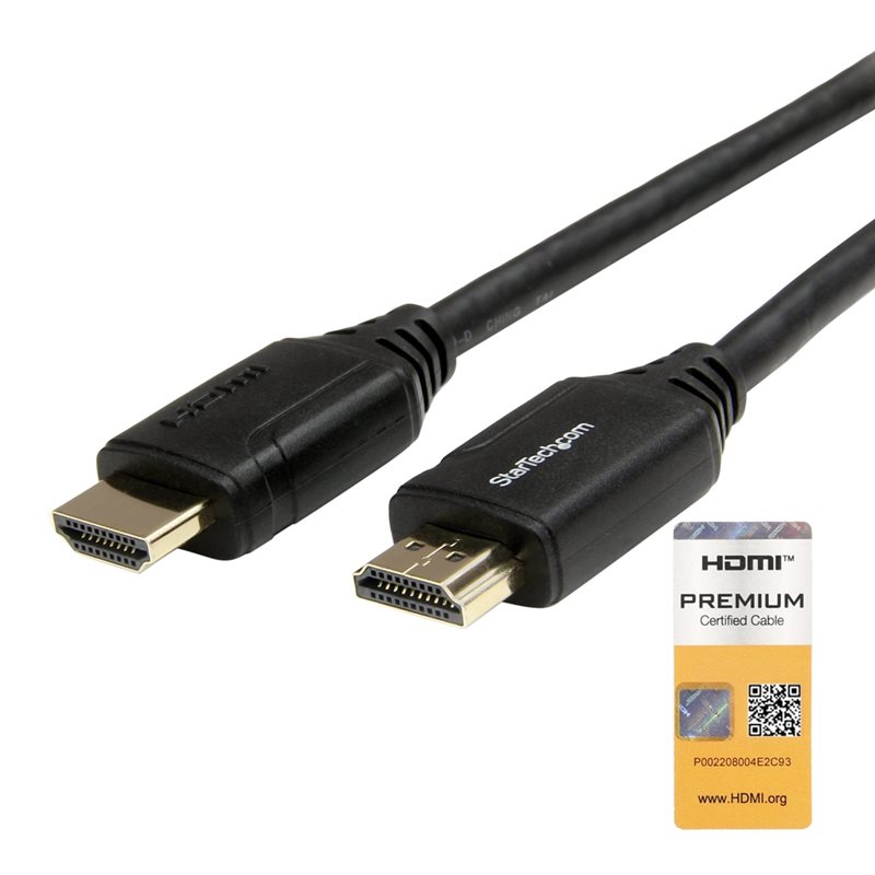 StarTech.com 2.0 HDMI Premium Certified -näyttökaapeli, 3m, musta