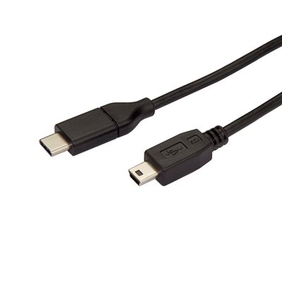 StarTech.com 2.0 USB-C - Mini-USB -kaapeli, 2m, musta