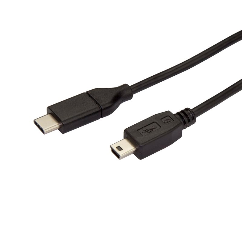 StarTech.com 2.0 USB-C - Mini-USB -kaapeli, 2m, musta