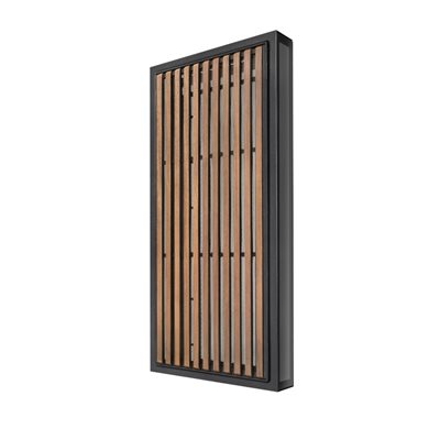 Lian Li B4 mATX Vertical AeroDeck, ikkunallinen, puinen kotelon paneeli, musta/pähkinäpuu