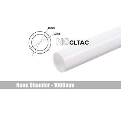 Bitspower None Chamfer Crystal Link Tube OD 16mm -putki, 1000mm, valkoinen